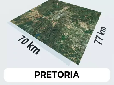Pretoria South Africa City Landscape 3D Model 3D model
