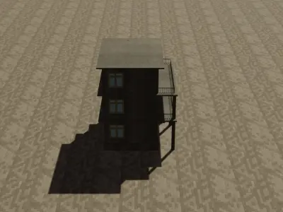 City house low-poly Low-poly 3D model