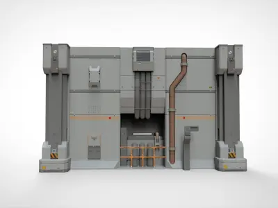 Sci Fi Modular Environment 11 3D model