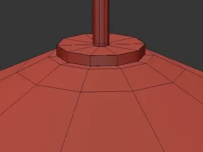 Vinta three glass pendant lights 3D model