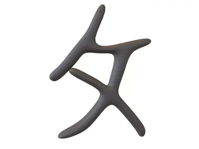 Suzhou Numerals Nine V1 001 Low-poly 3D model