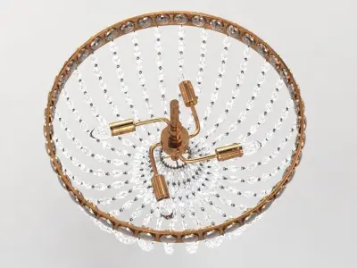 Navona Medium Basket Flush Mount 3D model