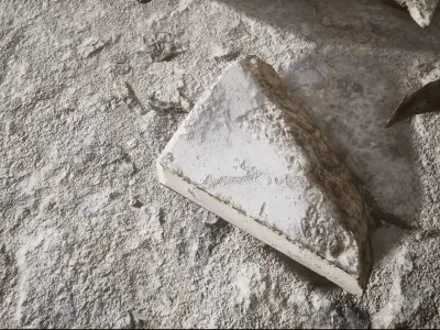 Concrete Rubble pack Game ready Low-poly 3D model