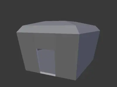 Base Room Free low-poly 3D model