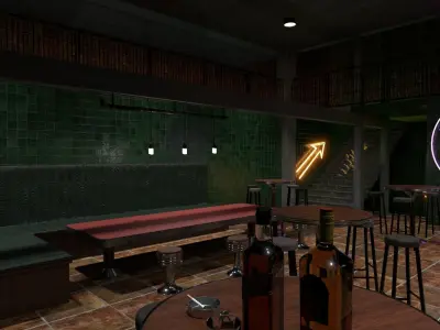 The bar 3D model