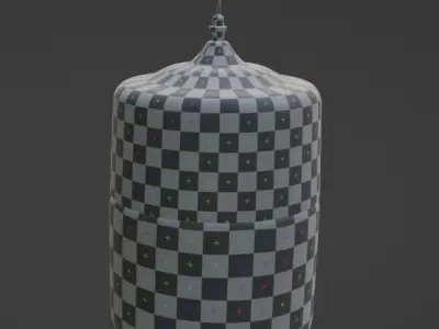 Hanging Light Short Cylinder 3D model