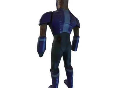 Cyborg Knight  Rigged and Animated Low Poly RPG or FPS Character Low-poly 3D model