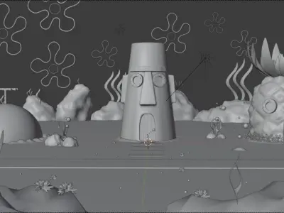 Spongebobs neighborhood 3D model