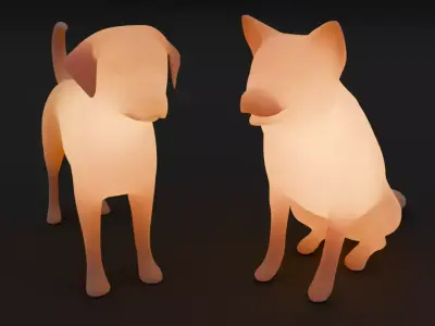 Indirect lighting for dogs 3D model