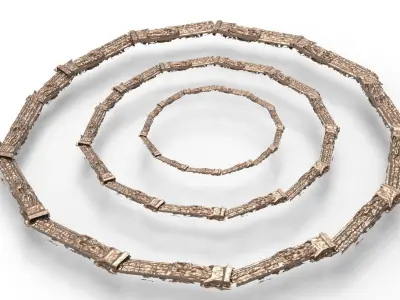 Greek medusa ring 2 3D model