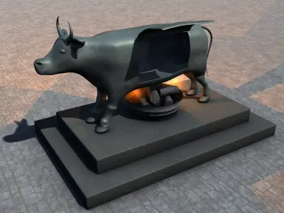 Brazen Bull Torture Device 3D model