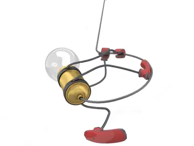 Chandelier lamp 3D model get