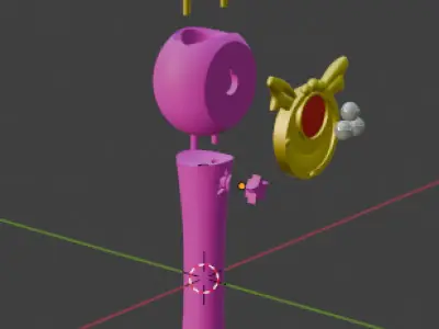 Sailor Moon Wand Lamp 3D print model