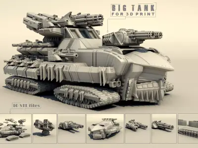 Legendary tank 3D print model