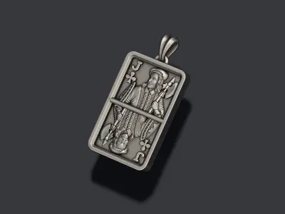 Club Jack playing card pendant light 3D print model