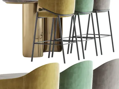 Gabriel Oval Table and Euler Counter 3D model