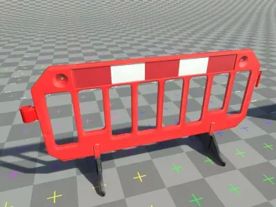 Road segregation barrier Chapter 8 - Version2 Low-poly 3D model