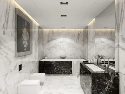 Luxury Bathroom 3D model