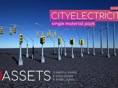 CITYELECTRICITY by mkaplunow Low-poly 3D model