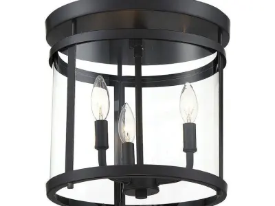 Dorota Glass Flush Mount 3D model