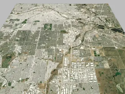 Cityscape Denver USA 3D model