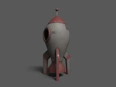 SpaceShips Low-poly 3D model
