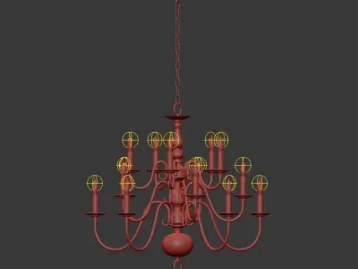 Sea Gull Lighting 15 Light Chandelier 3D model