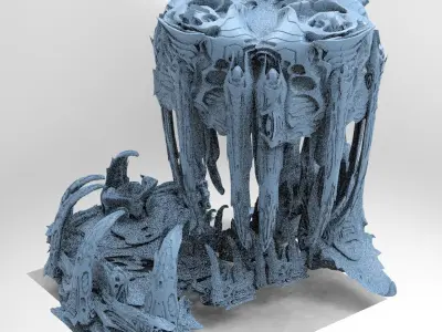 Wraith Hive Alien Platform  6 3D model