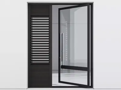 Aluminium door 229 3D model
