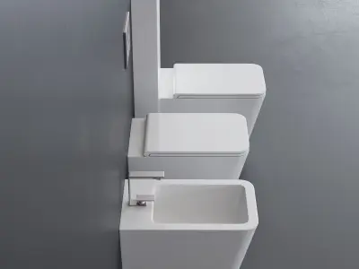 Alice Ceramica Hide WC Low-poly 3D model