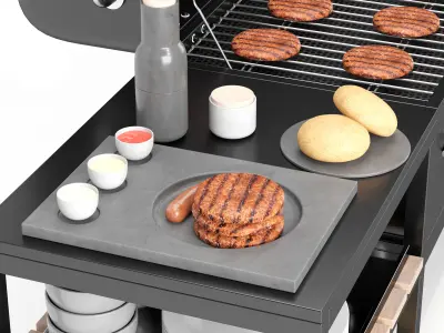 Barbecue 11 3D model