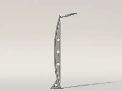 sailing boat lighting pole 3D model