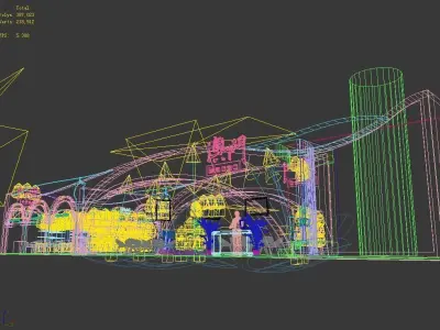 Exhibition - Area -27X6-3DMAX2009-022 3D model