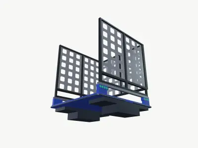 Pallet Carrier Low-poly 3D model