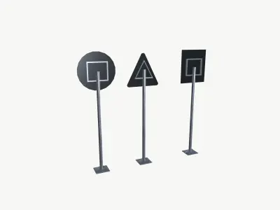 Sign Boards 3D model
