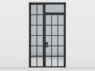 Aluminium door 170 3D model