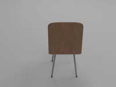Wood Chair Low-poly 3D model buy