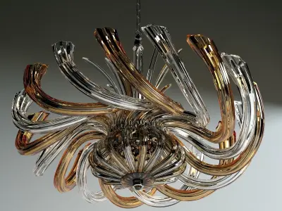 Alister Chandelier Iris Cristal Bohemia 3D model