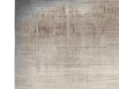 NASRIN HAND-KNOTTED WOOL RUG 3D model