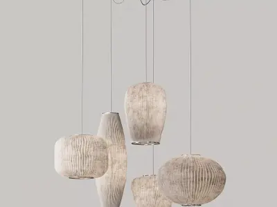 Arturo Alvarez Coral Multiple Drop Pendant set 3D model