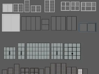Doors  and windows Collection  3D model