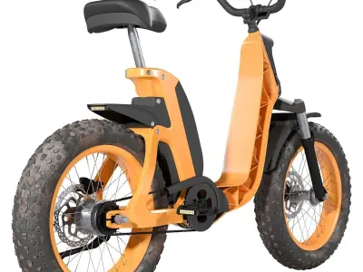 Fantic Issimo Electric Bike  Low-poly 3D model