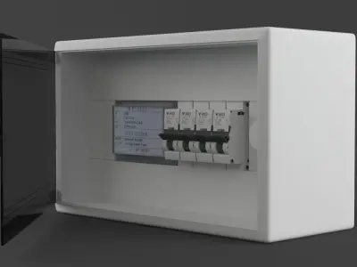 Fuse Box Low-poly 3D model