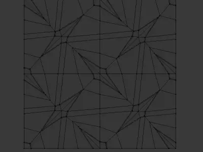 Crosshatch Tile Floor Low-poly 3D model