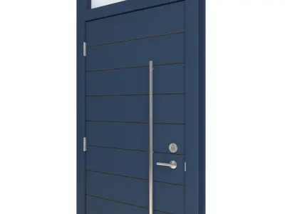 Door-103 modern front door in navy 3D model