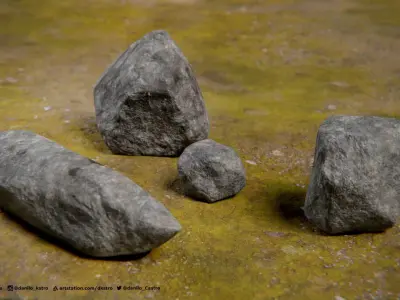 Rocks - 2K Textures 3D model