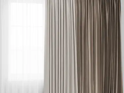 Curtains 3D model
