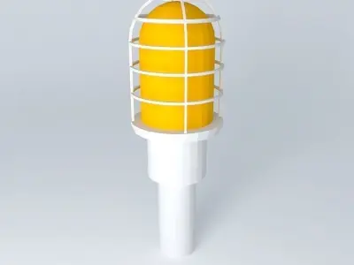 Deck Lamp Cage Lamp  Light Free 3D model