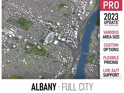 Albany Low-poly 3D model