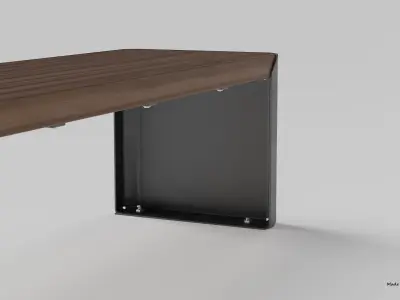 ZANO MODERN BENCH 3D model